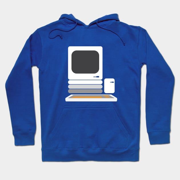 Simplistic Macintosh 128K Hoodie by LegalEagleFeathers